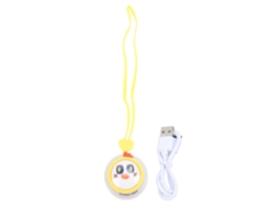 Ventilador de cuello USB portátil sin aspas, amarillo
