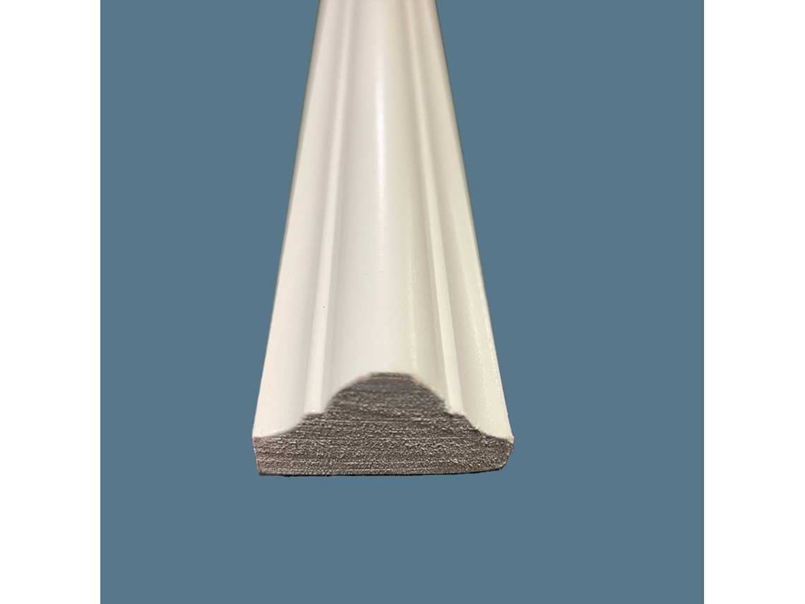 Barra ETERNAL PARQUET de 2,10 Metros Lineales de Perfil Ashlar Para Boiserie en Madera Solid Classic Lacado Blanco Ayous
