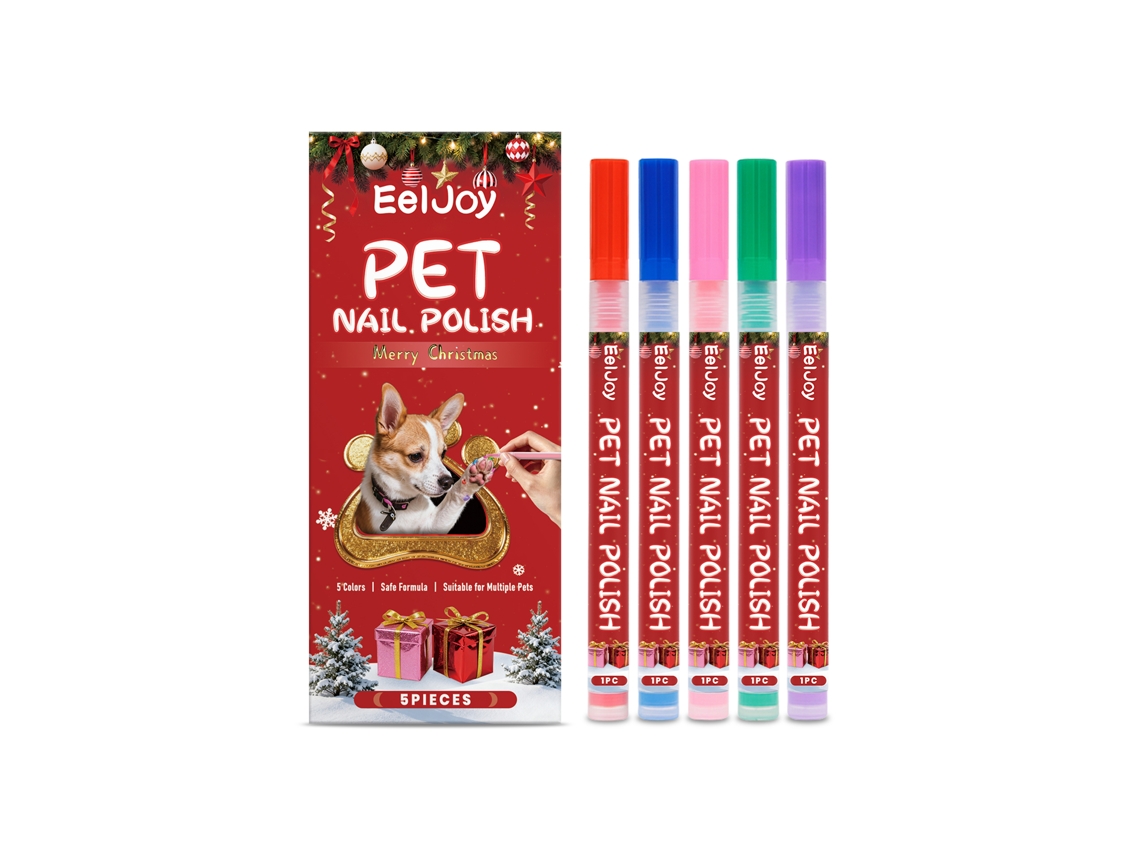 Kit de decoración de uñas para mascotas de Navidad - Ingredientes suaves y hermosos
