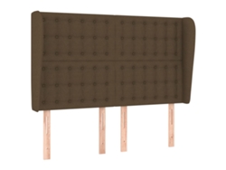 Maison Exclusive - Cabecero Con Orejas De Tela Gris Claro 147x23x118/128 Cm