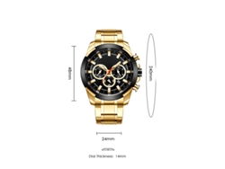Reloj De Cuarzo Para Hombre Curren 8361 Con Cronógrafo, Calendario, Resistente Al Agua Y Brazalete De Acero Inoxidable.