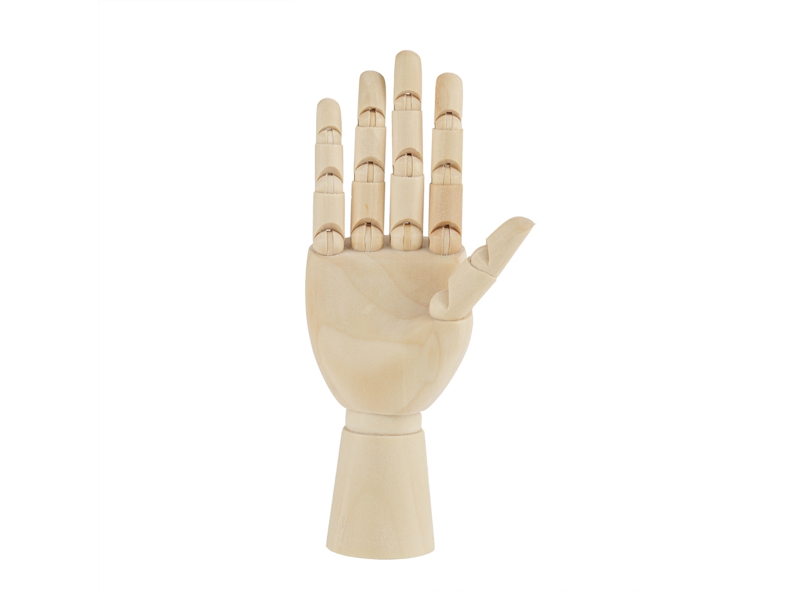 Modelo De Mano Articulada De Madera Para Artistas, Decoración Y Dibujo - Mano Derecha N.° 1