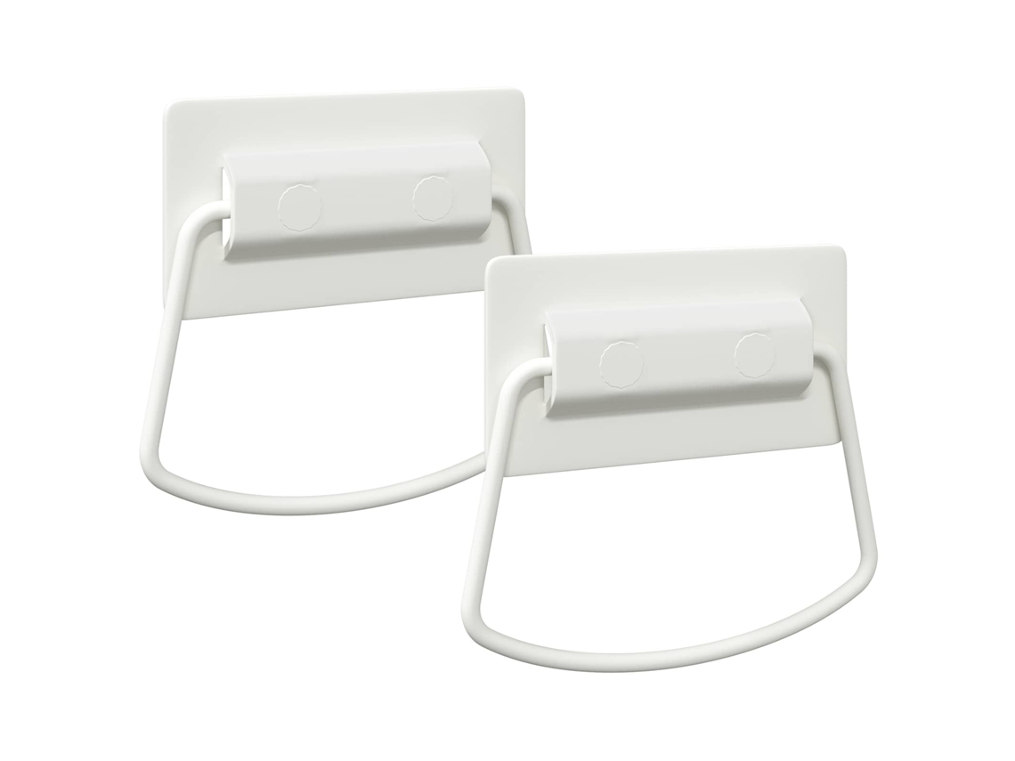 Tiradores para armarios, 2 unidades, blancos, 85 x 45 mm, metal VIDAXL