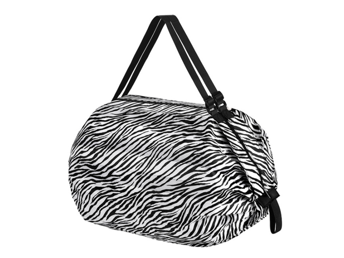 Bolsa de compras plegable con diseño plegable, gran capacidad, tela Oxford, reutilizable y ampliamente utilizada.