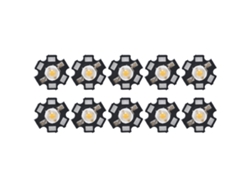 2026-10 Piezas Chips Led Ultra Brillantes 3v 3w 3000k Luz Cálida Para Lámparas Techo, Spot, Linterna Y Mesa Accesorio De Iluminación Interior