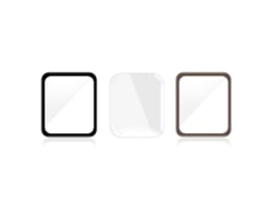 Película De Prensa Térmica Para Apple Smart Watch Con Cobertura Curva Y Protección Hd 44mm 3 Piezas Oro Negro Transparente