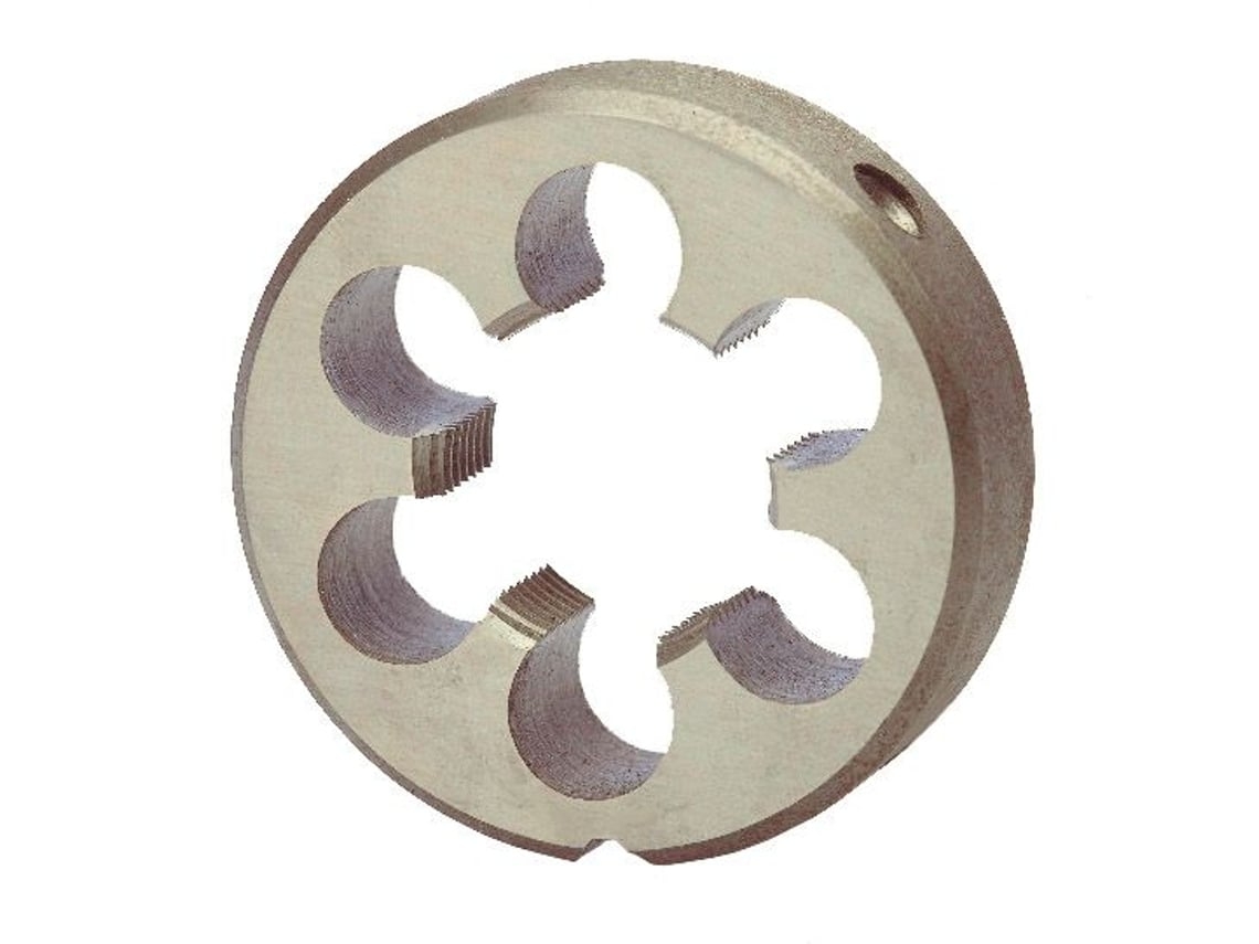 RUKO-240134-Cojinete redondo G DIN EN 24231 HSS rectificado tipo B cerrado. Rosca G1 3/4"