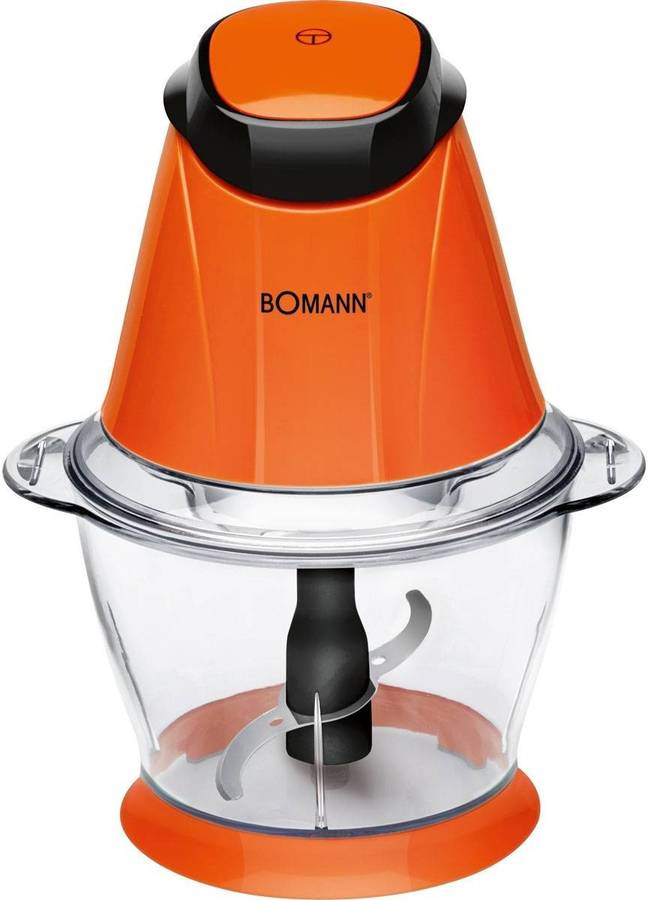 Bomann Mz 449 cb picadora multiusos picahielo 250 w 1000 milliliters acero naranja de alimentos 1