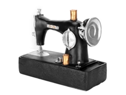 TRUYUETY Miniatura de Máquina de Coser Vintage - Modelo Decorativo para Bar y Oficina