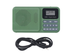 Rádio Dab Solar 3w Alto-falante Bluetooth Com Cartão Usb Reprodução Música Digital