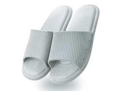 Zapatillas de baño para mujer y hombre, sandalias ligeras y cómodas con suela gruesa antideslizante, zapatillas de baño con cojines suaves