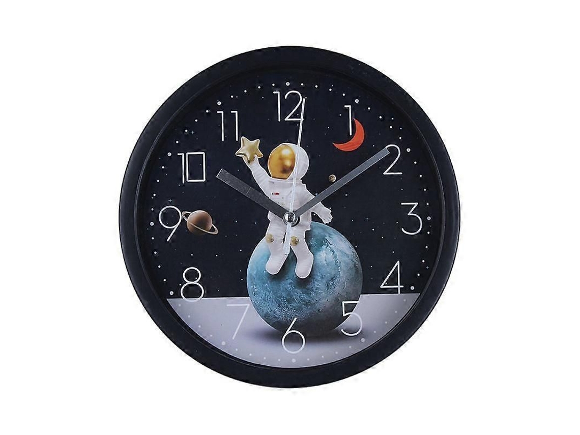 Reloj de pared GOKOCO con diseño de dibujos animados, silencioso, para sala de estar.