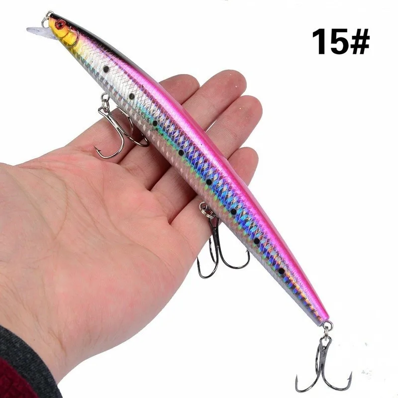 Señuelo con forma de pez, 18 cm, 24 g, con puntero láser MDUG (modelo 15)