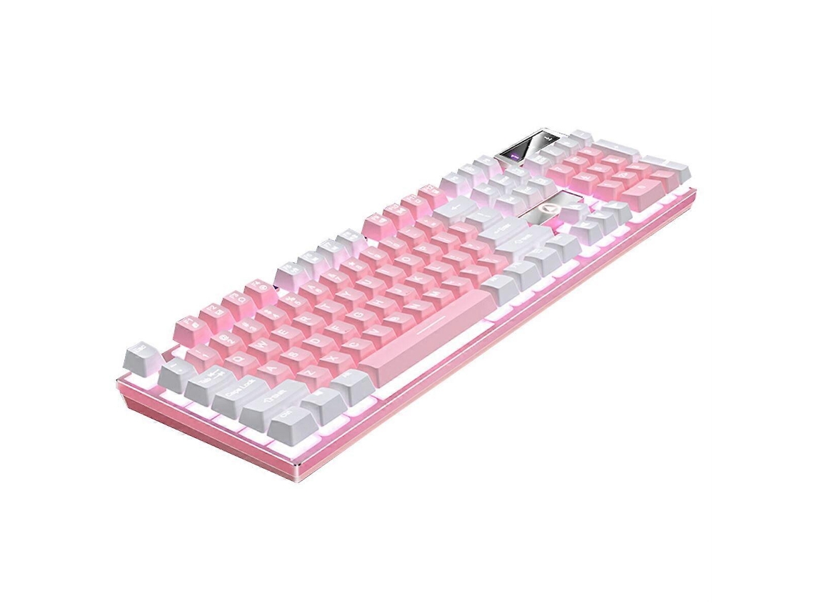 Teclado para juegos RGB de 104 teclas, teclado de tamaño completo, accesorios para juegos Everley891