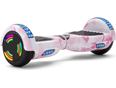 Hoverboard E-RIDES Rosa (Altavoz Bluetooth | Autonomía: 30-60 min| Velocidad Máx: 12 km/h)