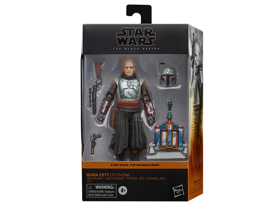 Figura de Acción STAR WARS The Mandalorian Boba Fett Tython Serie Black