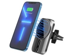 Cargador Carro Sem Air Ventilação para iPhone 13/12 Pro/12 Pro Max/12 Mini YIZHOOD Negro