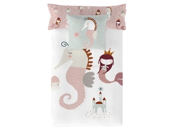 Funda de Edredón HACIENDO EL INDIO Seahorse Reversible (Algodón - 150 x 220 cm)