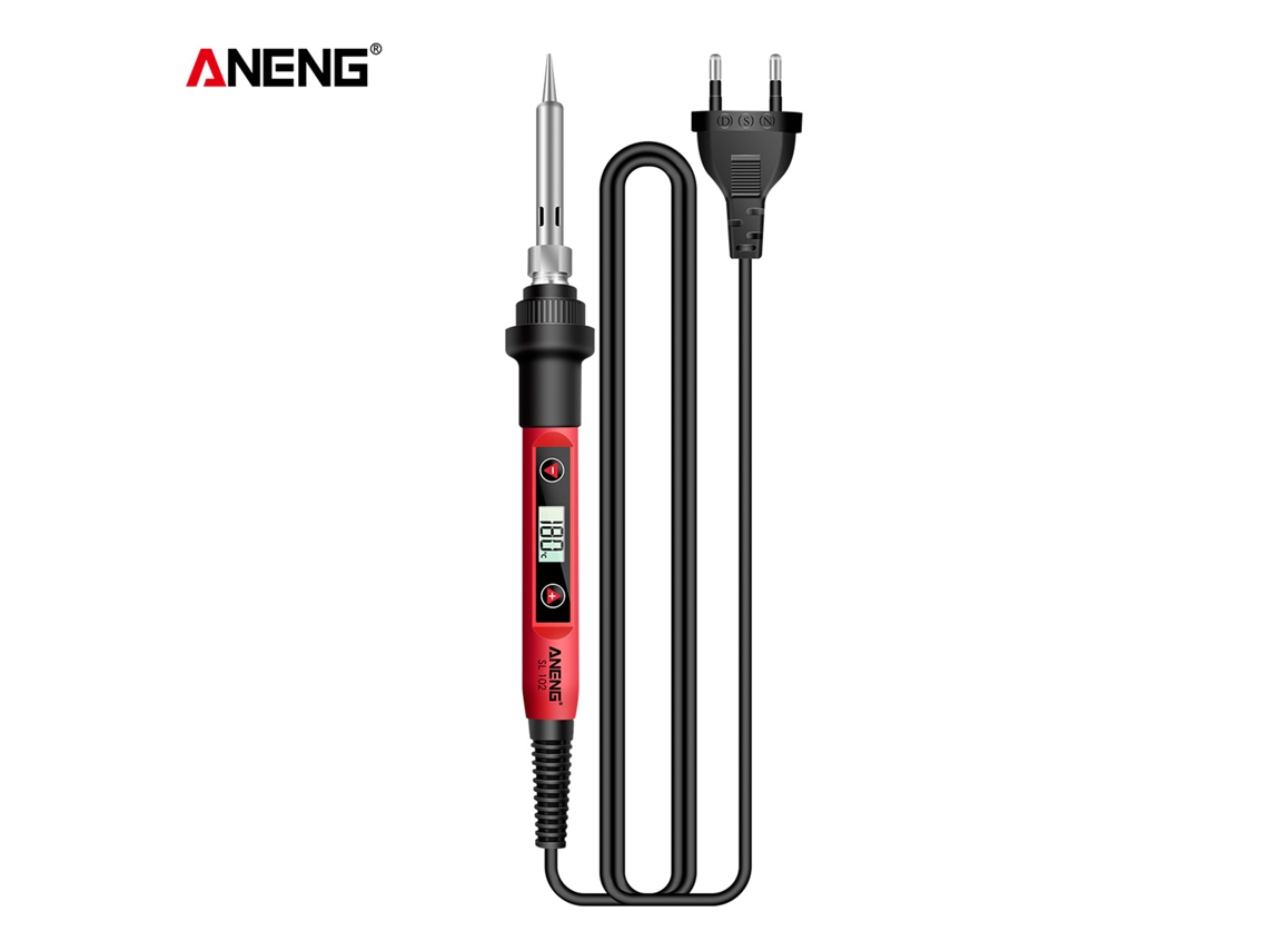 Kit De Mini Soldador Eléctrico De 60 W Con Pantalla Lcd Digital Y Ajuste De Temperatura - 12 Piezas