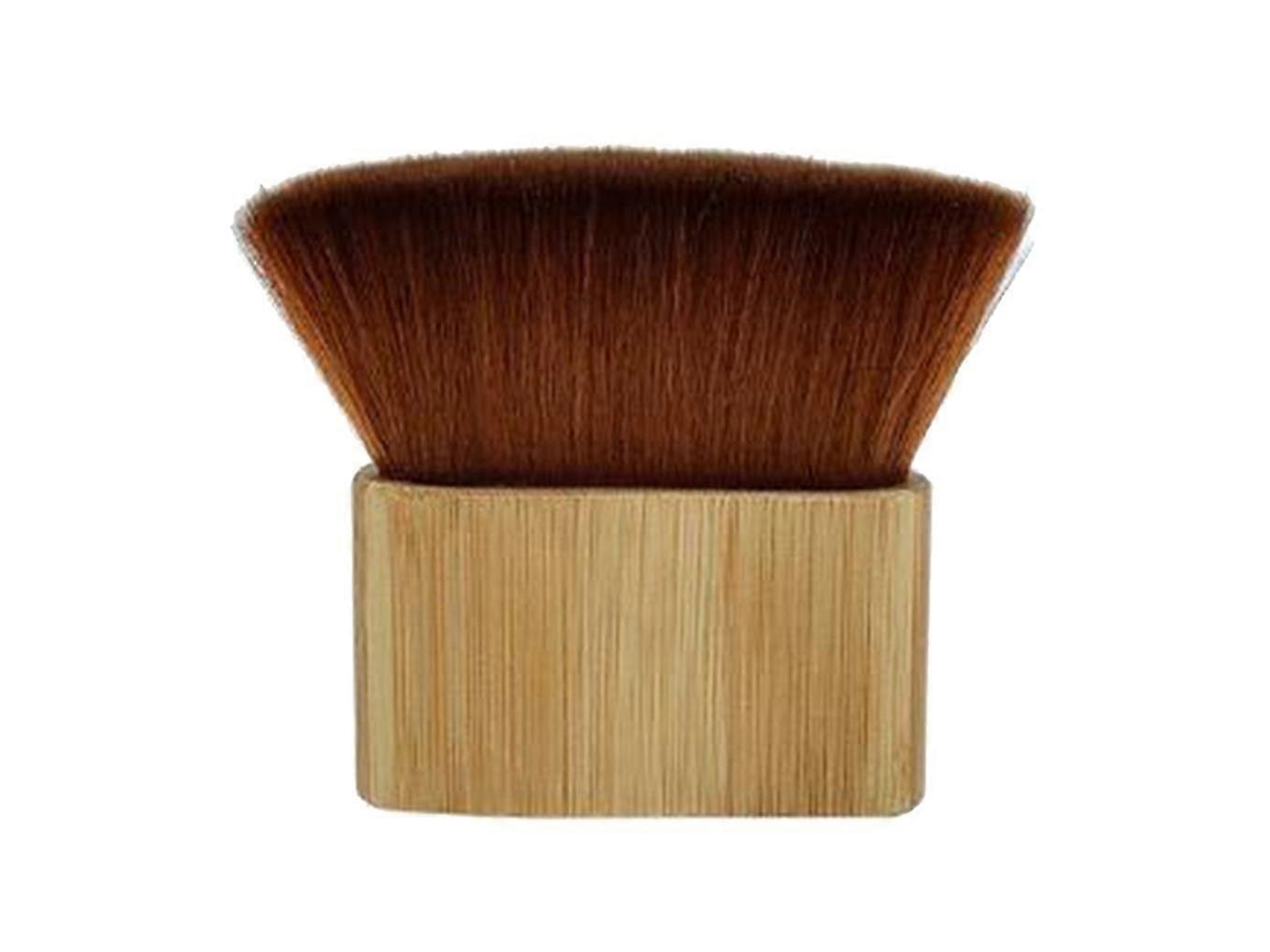 Cepillo suave para desempolvar el cuello, con mango de madera, ideal para barberos y peluqueros.