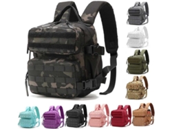 Mochila De Senderismo De 9 L, Pequeña Mochila De Montañismo (camuflaje Negro), Chrui