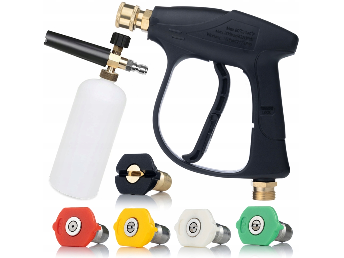 Set De Accesorios Para Hidrolimpiadora – Pistola 435psi, 5 Boquillas, Canon De Espuma 1ml