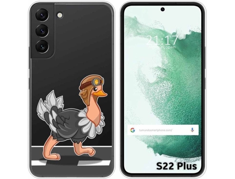Carcasa Samsung Galaxy S22 Plus 5G TUMUNDOSMARTPHONE Dibujos Transparente Avestruz Multicolor