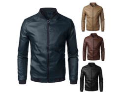 Hombre Con Chaqueta De Cuero, Bestseller De Primavera Y Otoño, Tendencia De Moda, Tomtop, Chaqueta Coreana Delgada De Pu Con Cuello Alto