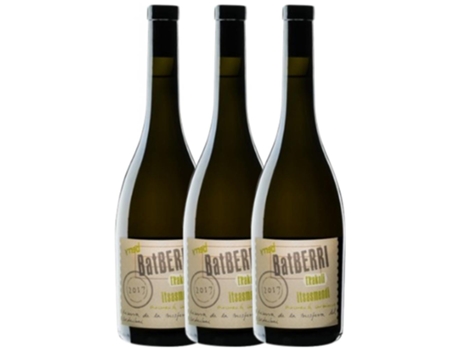 Vino ITSASMENDI Itsasmendi Batberri Hondarribi Zuri Bizkaiko Txakolina (0.75 L - 3 unidades)