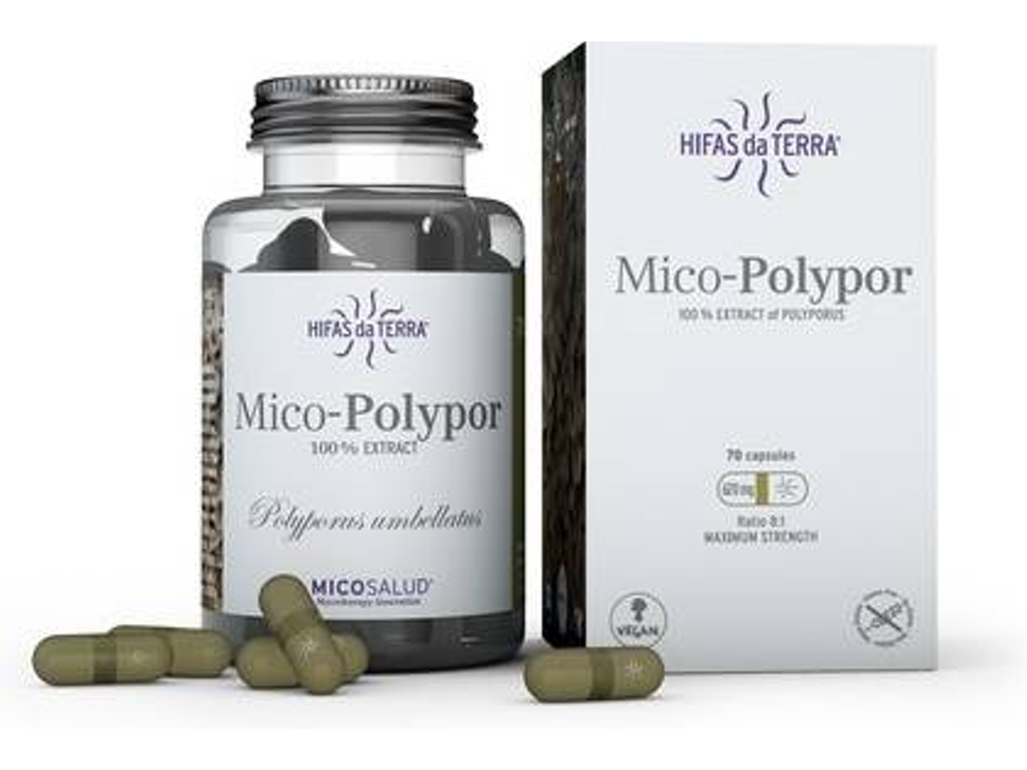 Complemento Alimentar HIFAS DA TERRA Mico Polypor Polyporus Hdt (70 cápsulas)