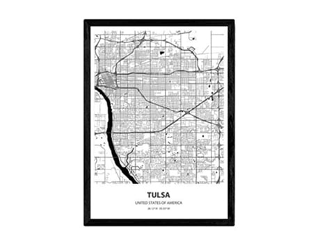 Poster NACNIC Mapa de Tulsa USA (A3)