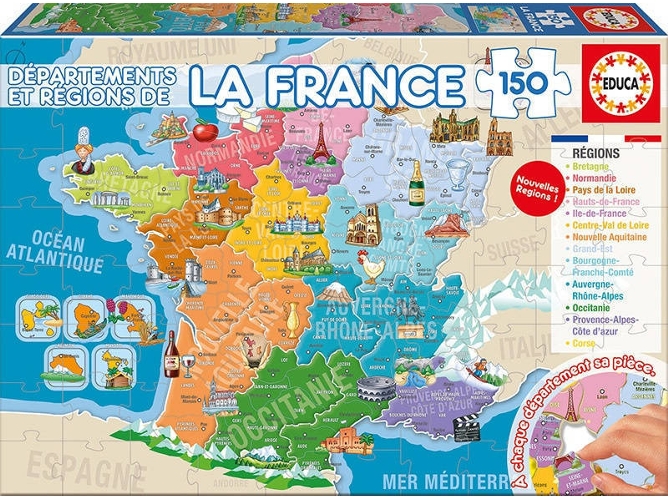 Puzzle EDUCA BORRAS Francia (150 Piezas)