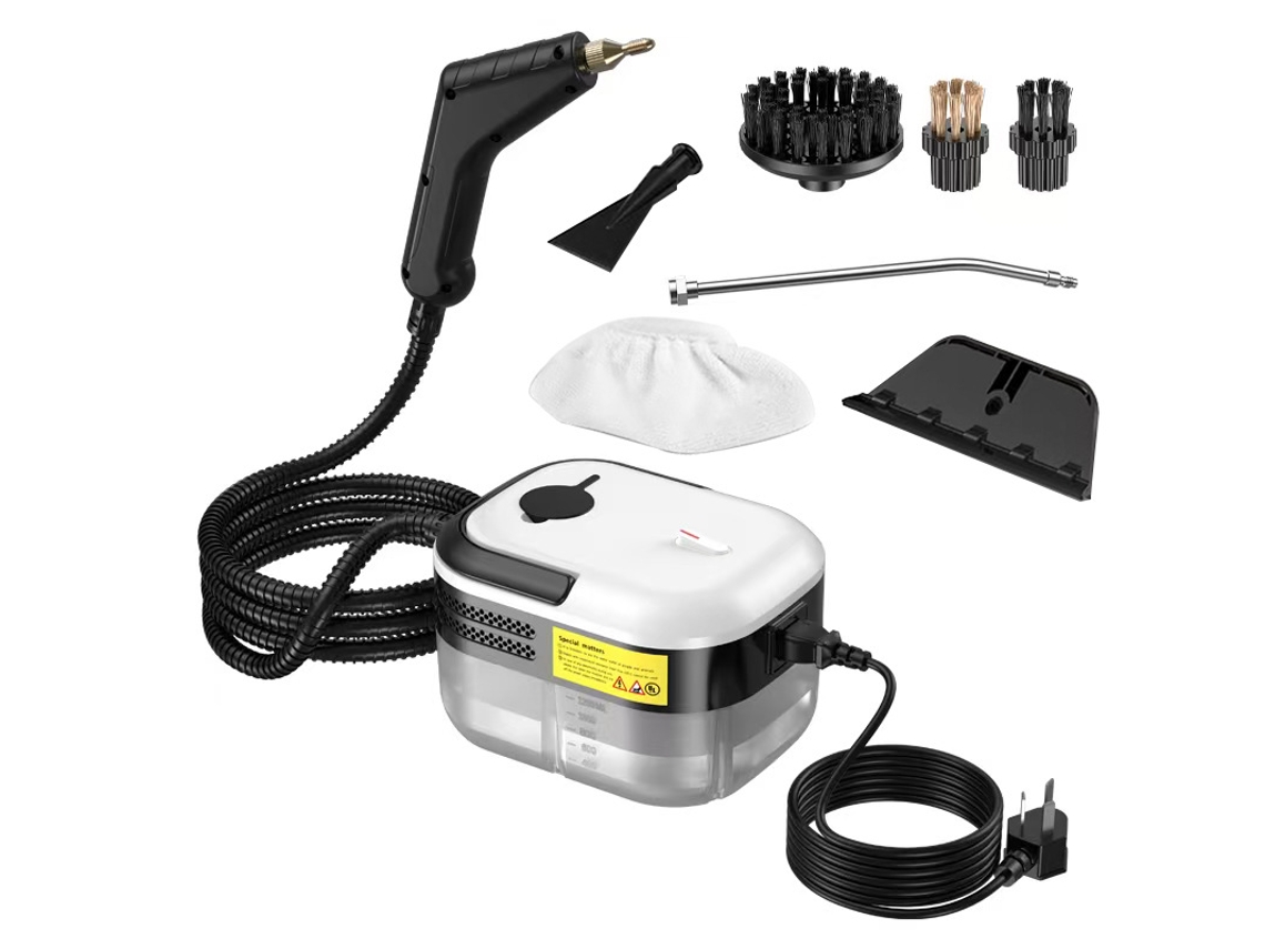 Limpiador a vapor portátil de alta presión para descontaminación de cocinas y automóviles Black Cuich