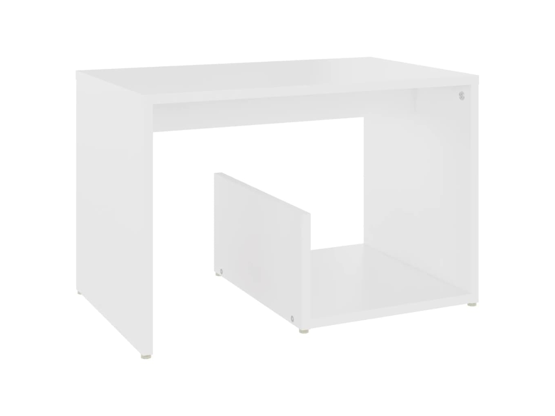 Mesa Auxiliar 59x36x38 Cm Derivados de Madera Blanco MAISON EXCLUSIVE