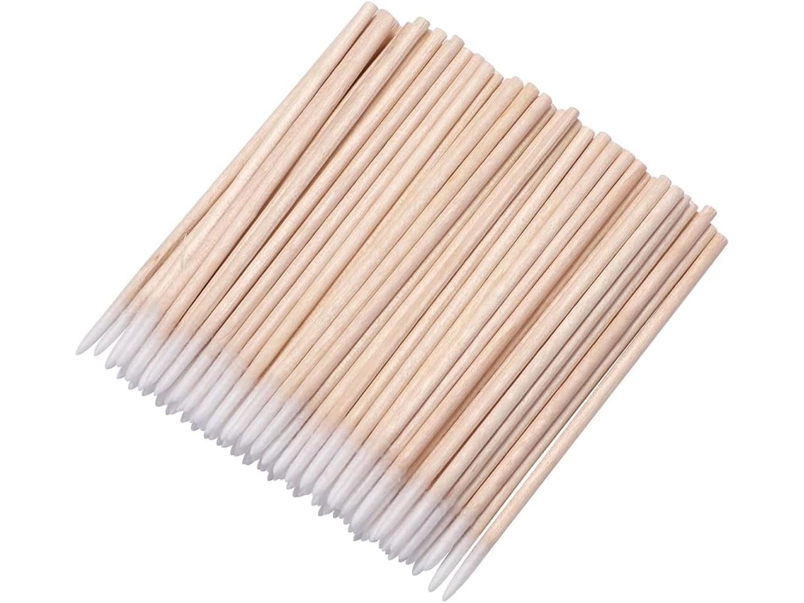 300 Micro Hisopos/cepillos De Algodón De Madera Para Pestañas, Cejas Y Maquillaje.
