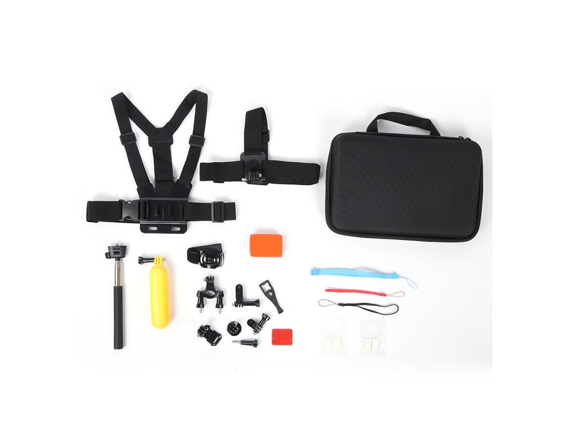 Kit de herramientas para cámaras de acción, accesorios para cámaras deportivas y de movimiento.