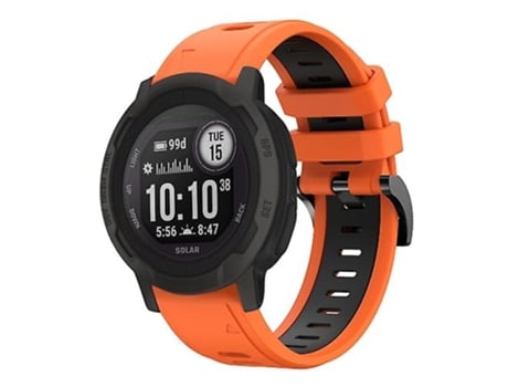 Correa Smartwatch Para Garmin Instinct 2 22Mm Naranja-Negro VENISYMLIS