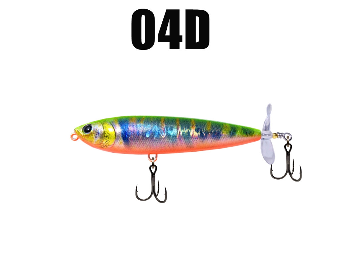 (Estilo 4) Línea de pesca con hélice de 95 Nm para agua, señuelo de 12,5 g para agua salada.