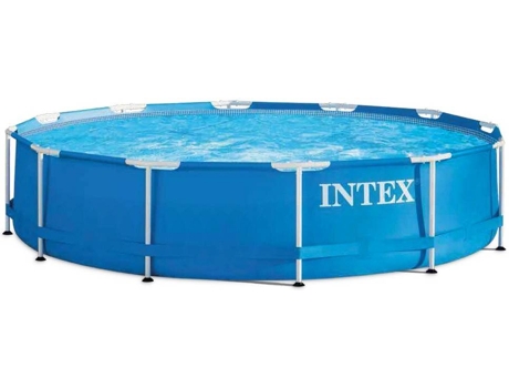 Piscina Tubular Intex metal frame desmontable 366x76cm 6.503l acero y pvc ø 366 76