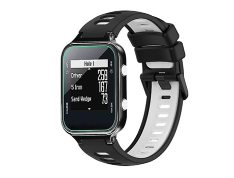 Correa De Reloj Inteligente Para Garmin Approach S20, Banda De Reloj De Silicona Bicolor En Blanco Y Negro VENISYMLIS