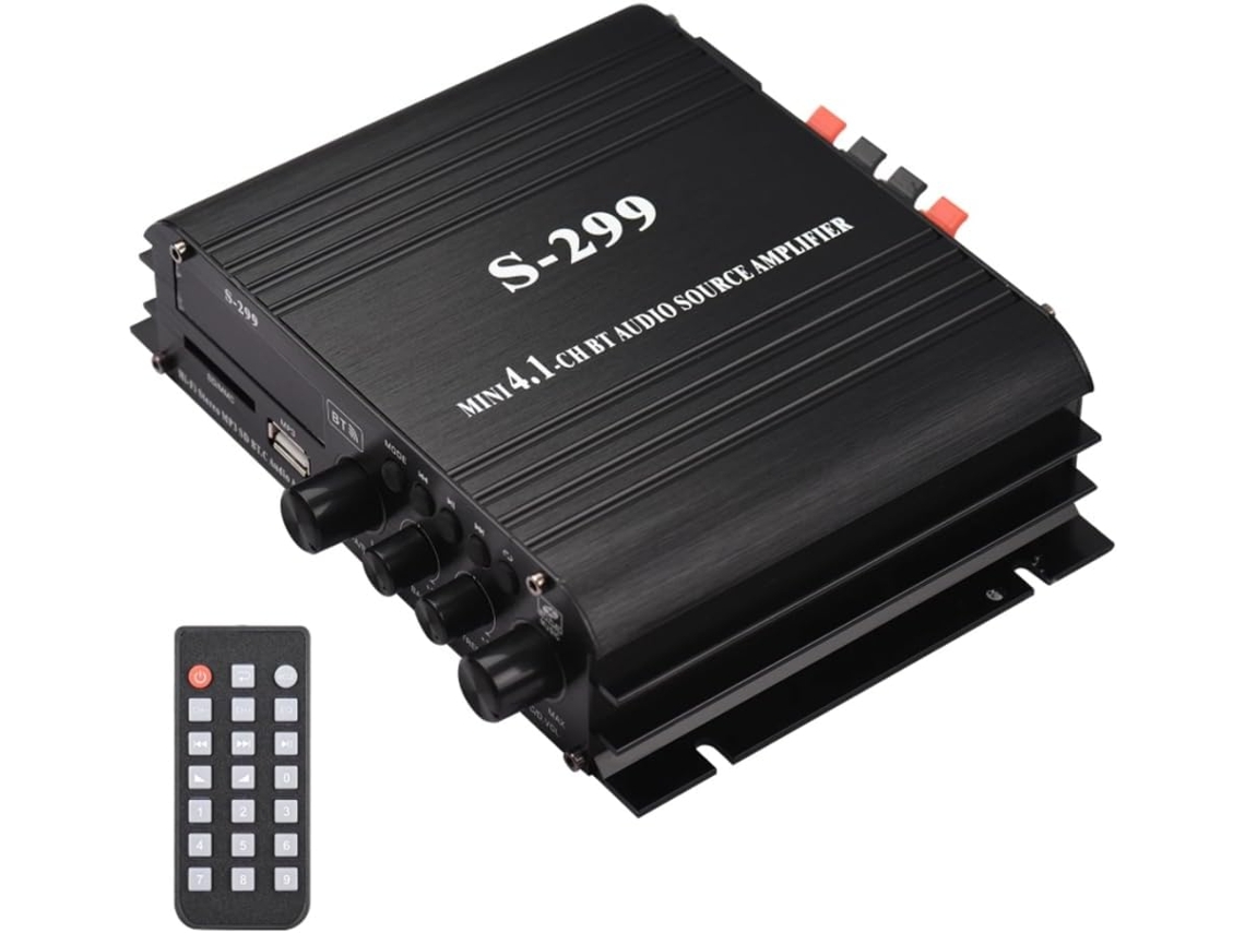 Amplificador De Potencia De Audio Estéreo Portátil 4.1 S 299 Mini Con Bluetooth