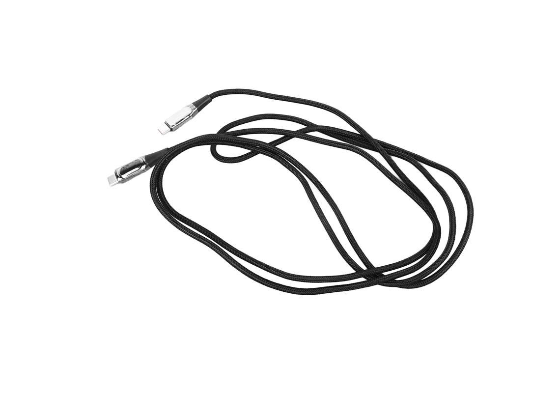 Cable De Carga Rápida Usb C A Usb C De 100w Con Pantalla Digital Para Laptops, Tabletas Y Teléfonos