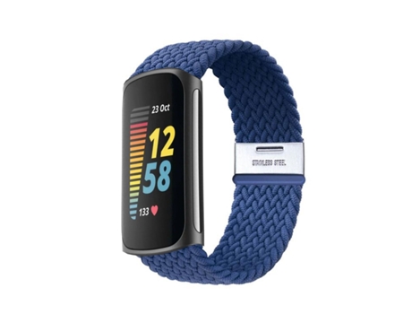 Correa Solo loop para Fitbit by Google Charge 5 Azul