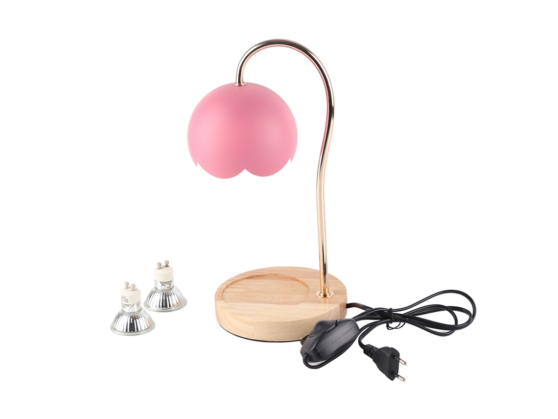 2026-lámpara Calientecera De Velas Aromáticas Con Base De Madera, Regulable, Para Fundir Cera, Lámpara De Mesa Para Dormitorio