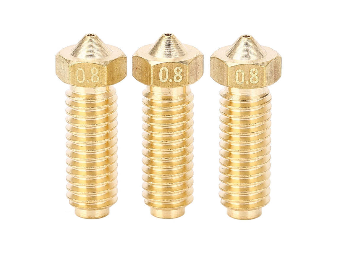 3 Boquillas De Cobre De Alto Flujo M6 Para Impresoras 3d Kobra 2/2pro/2plus De 1,75 Mm Y 0,8 Mm