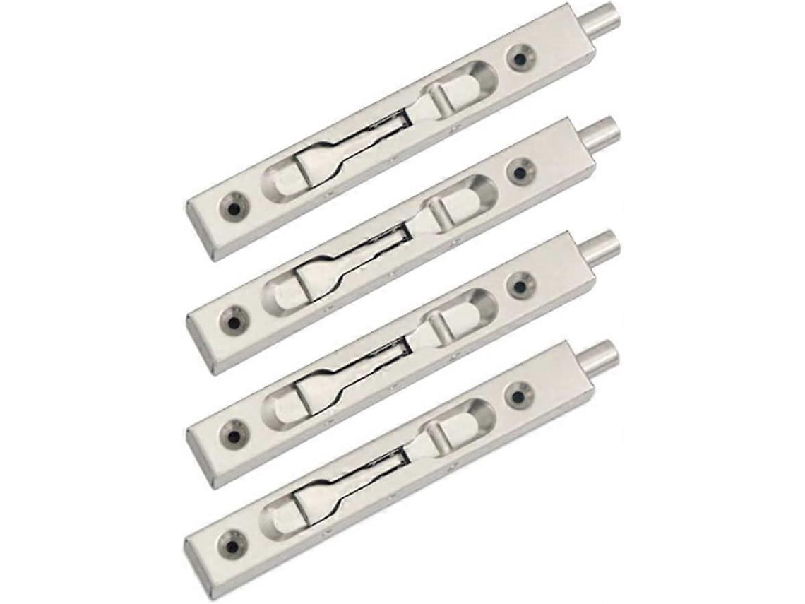 4 Piezas (2 Pares) Pestillo Deslizante Para Puertas, Acero Inoxidable 304, Latón Oculto, 15cm De Longitud