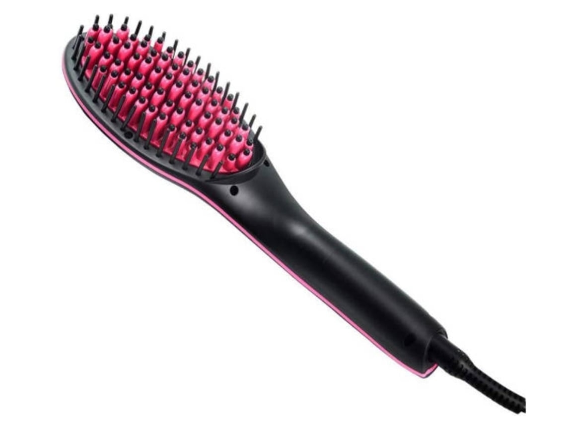 Plancha de pelo de doble voltaje Yunzii con peine de cerámica, antipermanente