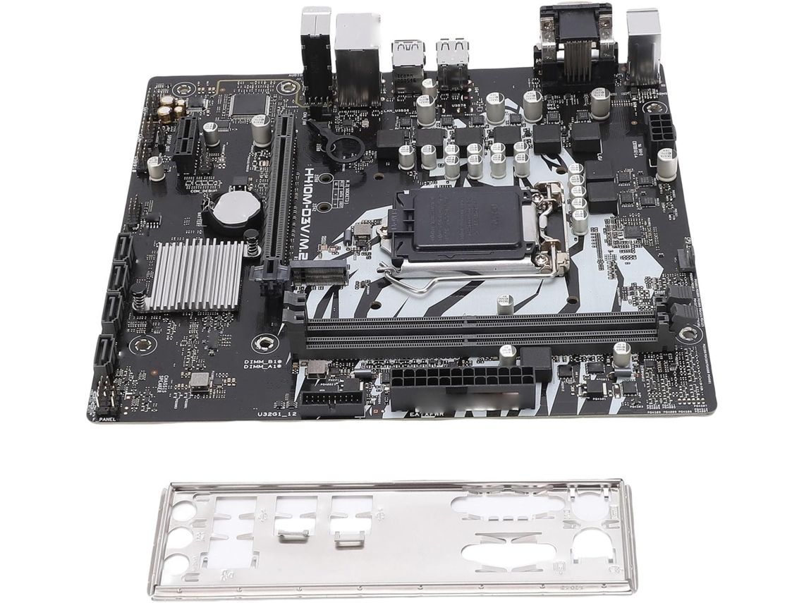 Placa base Micro ATX H410m D3v, zócalo LGA 1200, 64 GB DDR4 2933 MHz, PCIe 3 SATA III 6 Gb/s, ranuras M.2, doble canal. Componentes informáticos.