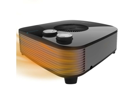 Calefactor Eléctrico ReadyWarm 2050 Max Horizon Black, Termoventilador 2000 W y 3 modos de funcionamiento, Sistema de seguridad contra sobrecalenta...