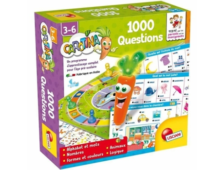 Juego Educación Infantil LISCIANI GIOCHI Carotina 1000 Questions